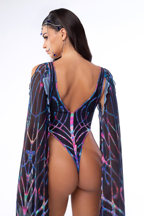 Cosmic Chaos Flügel-Bodysuit