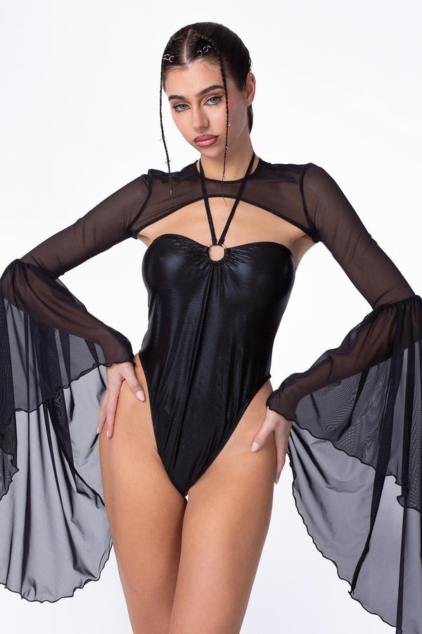 Düsteres Body- und Shrug-Set