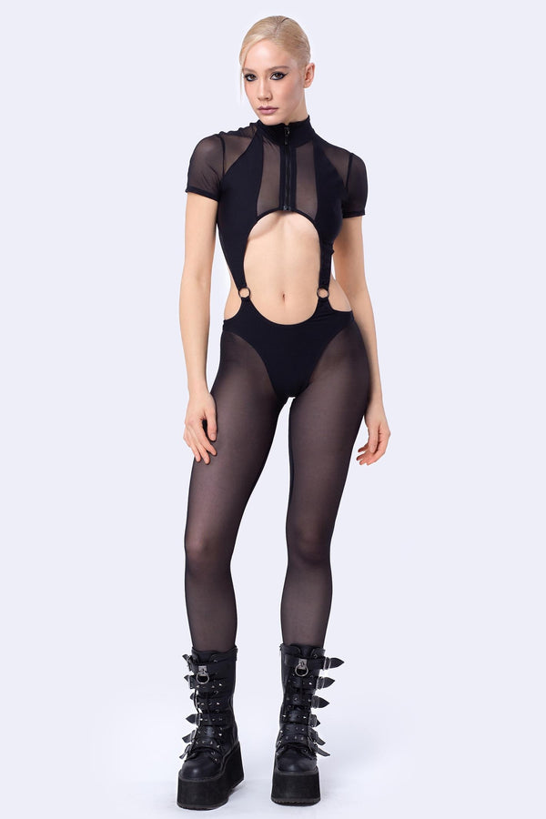 Schlecht Ruf Paneled Catsuit