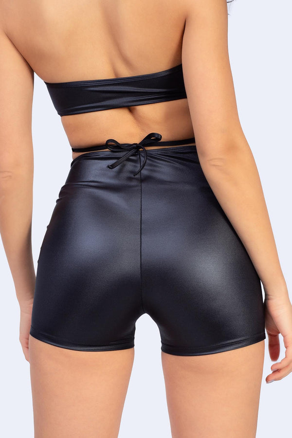 Schießpulver Blumen-Cutout-Shorts