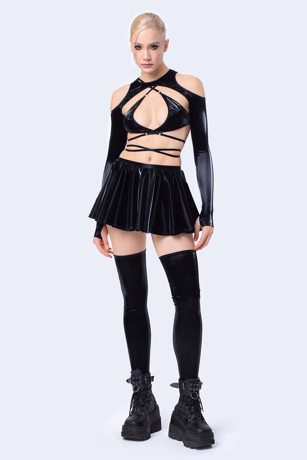 Verhungert nach Glamour Wickel-Dreieck-Top