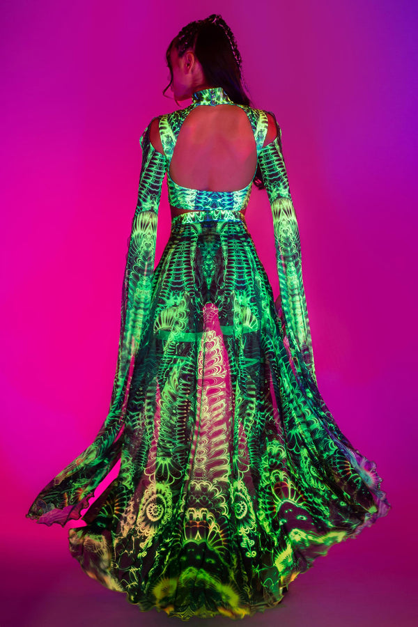 Gardens Of Paradise Maxi Sleeve Set