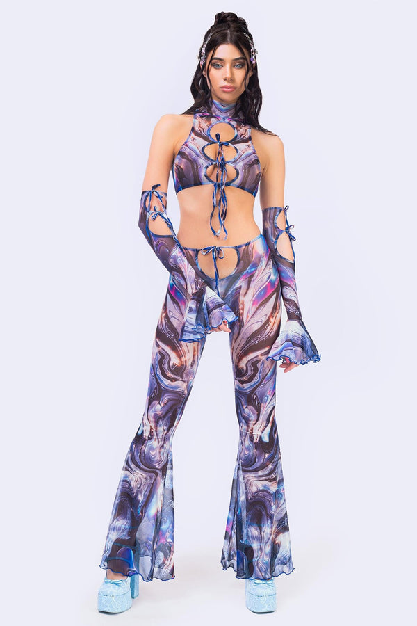 Easy Tiger Keyhole Ribbon Top