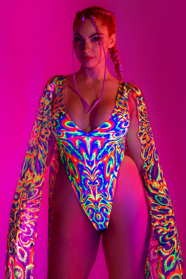 Tied & Dyed Flügel-Bodysuit