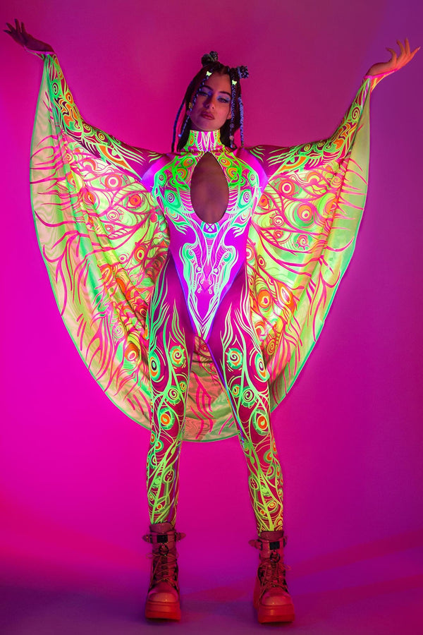 Voodoo Vision Schlüsselloch-Flügel-Catsuit