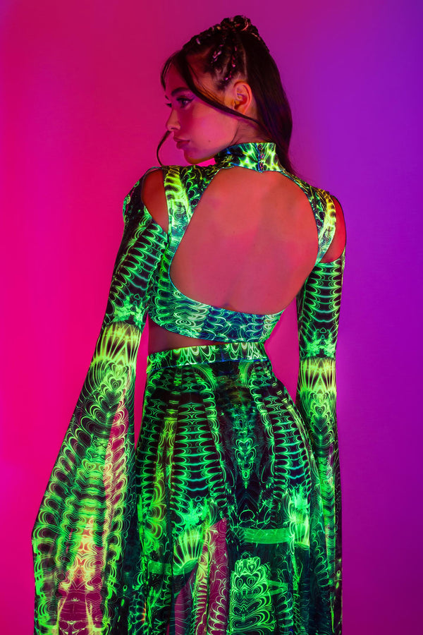 Gardens Of Paradise Maxi Sleeve Top