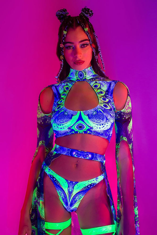 Archangel Dust Maxi-Ärmel-Top