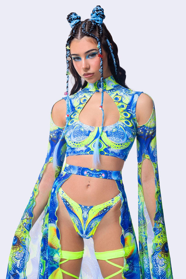 Archangel Dust Maxi-Ärmel-Top