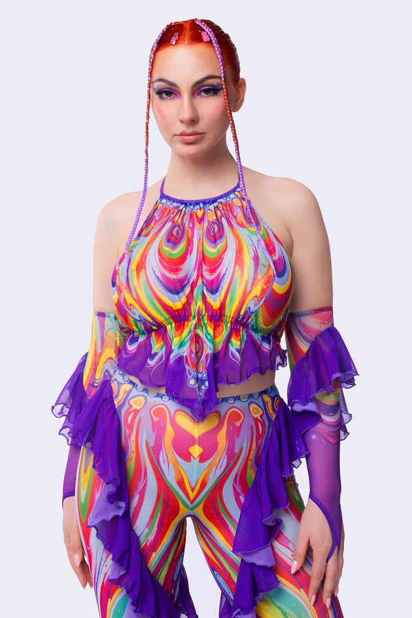 Carnivalе Halter Rüschentop