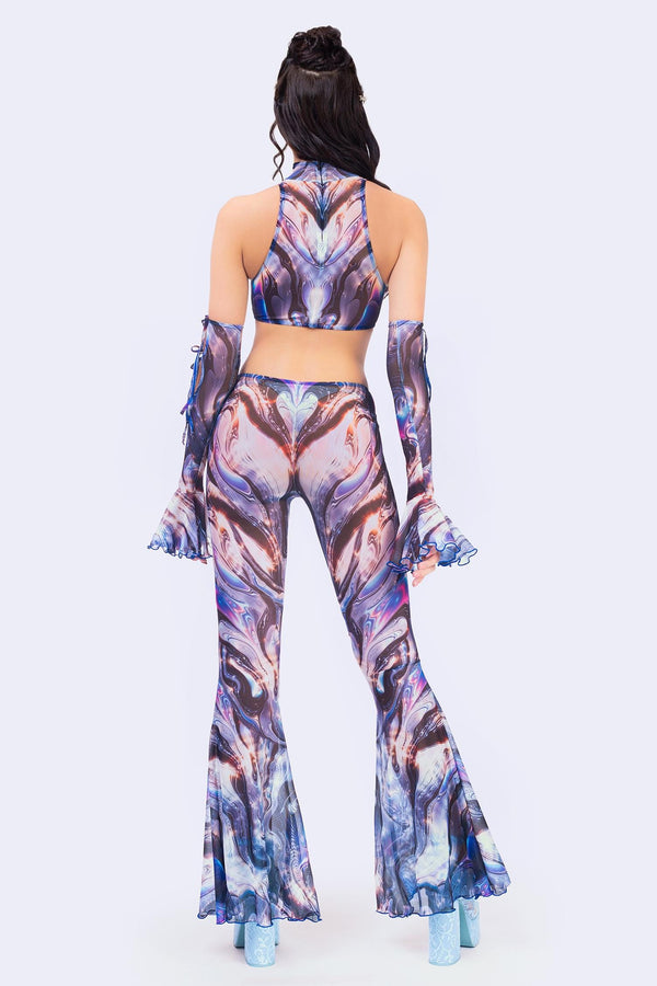 Easy Tiger Keyhole Ribbon Pant Set