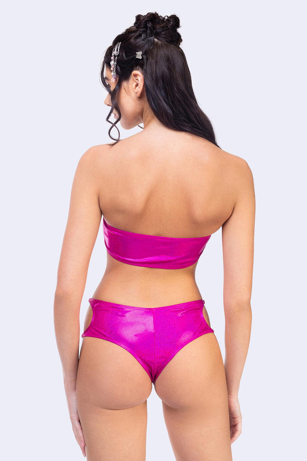 Funky Fuchsia Cutout Top