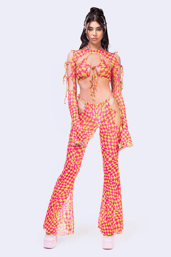 Square Up Ribbon Pant Set