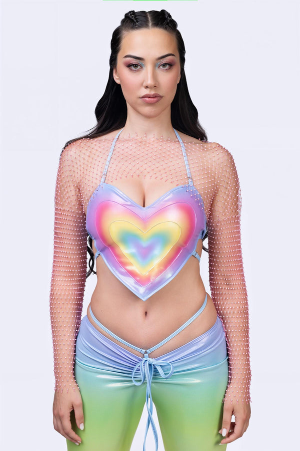 Liquid Center Heart-Shaped Top