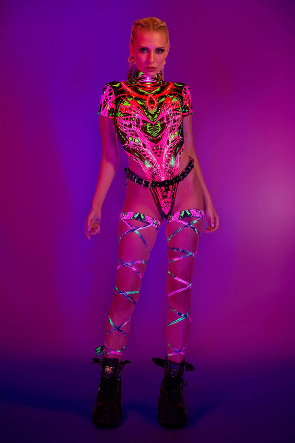 Venom Spread Cutout Back Bodysuit