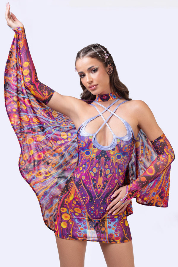 Venom Bloom Criss Cross Dress