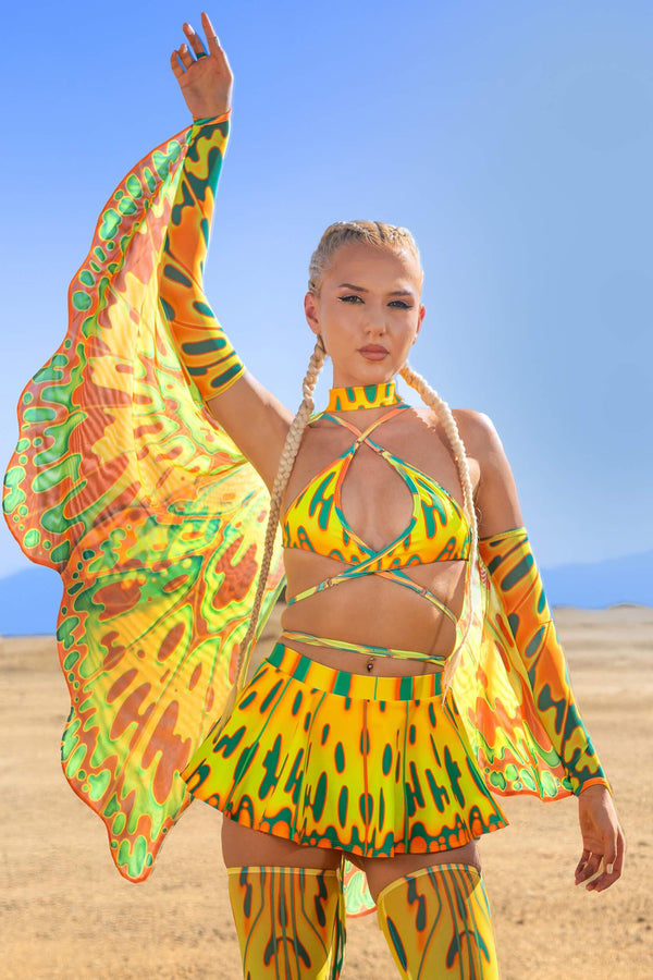 Mango On Top Wrapped Triangle Top