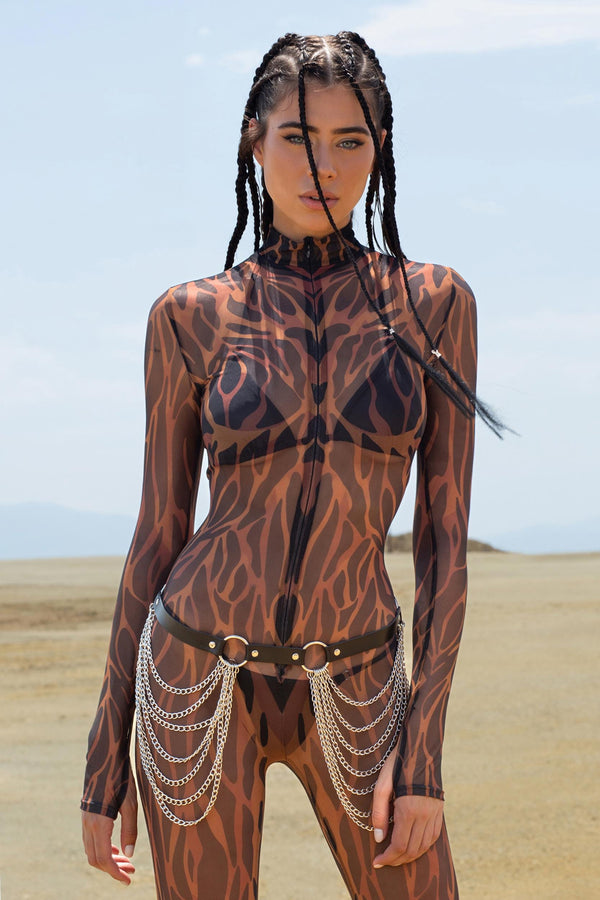 Animalistic Mesh Costume