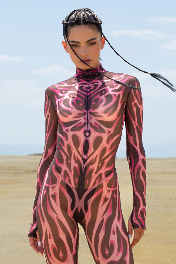 Rosy Ashes Mesh Costume
