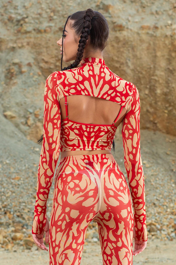 Wildskin Inferno Mesh 2 Piece Shrug Top