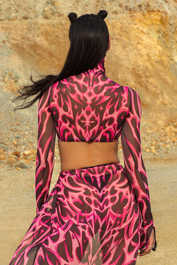 Rosy Ashes Maxi Dress