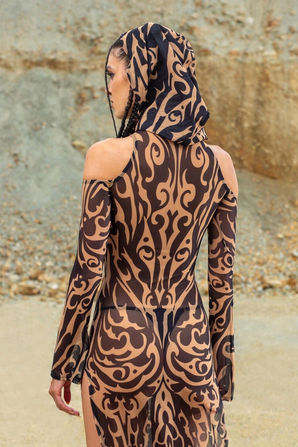 Ritual Hooded Long Sleeve Dress