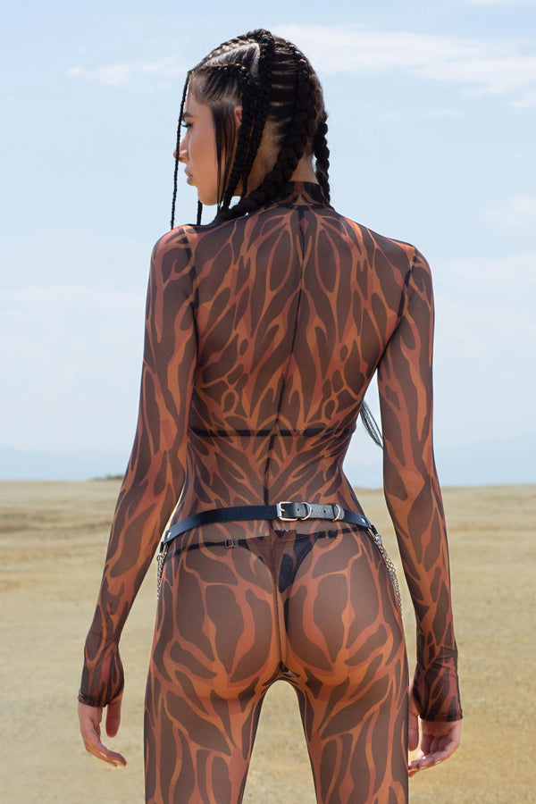 Animalistic Mesh Costume