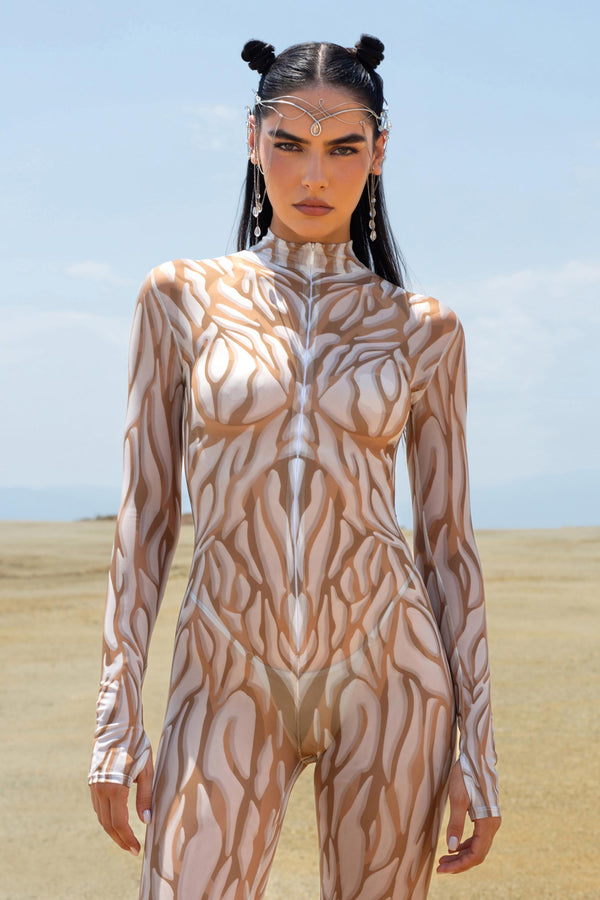 Animalistic Ice Mesh Costume