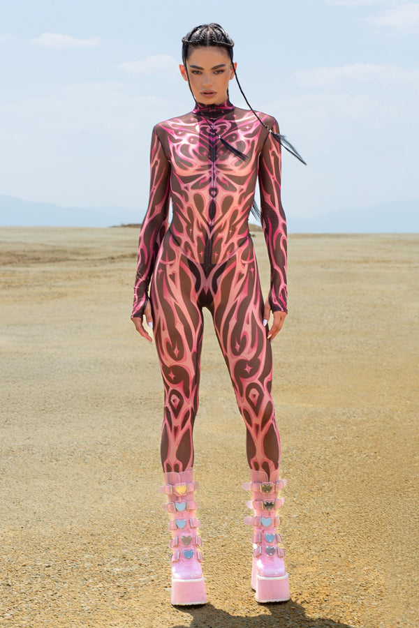 Rosy Ashes Mesh Costume