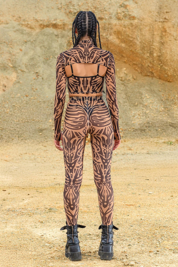 Core Shrug & Mesh Leggings Set