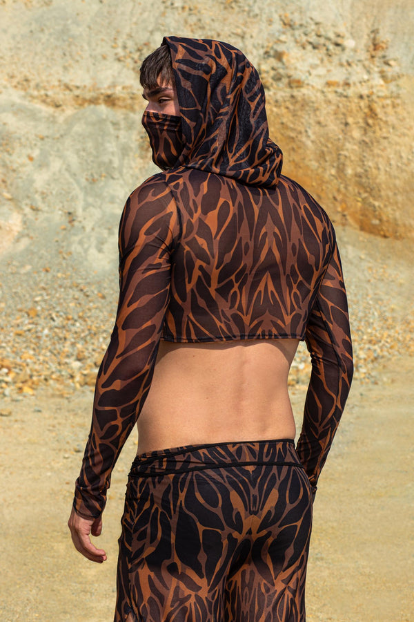 Animalistic Male Hooded Top