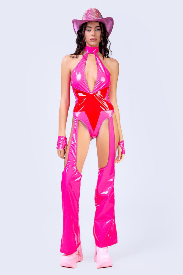 Rodeo Star Playful Bodysuit With Chaps