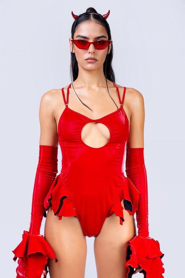 Game On Ruffled Bodysuit
