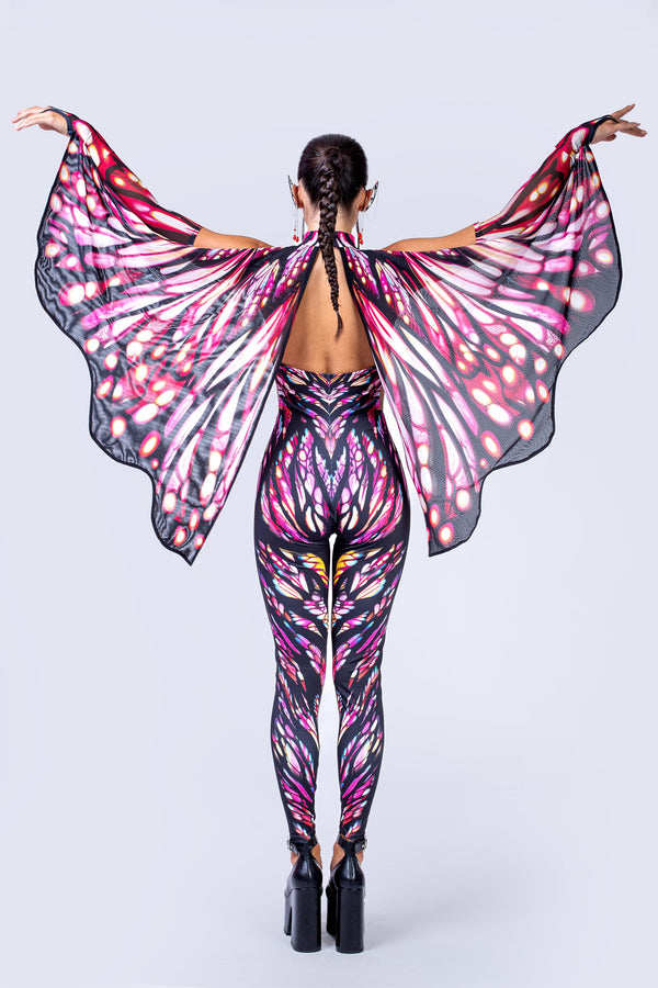 Mourning Monarch Catsuit and Wings Set