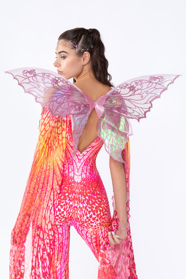 Rosa Glitzer Feenflügel