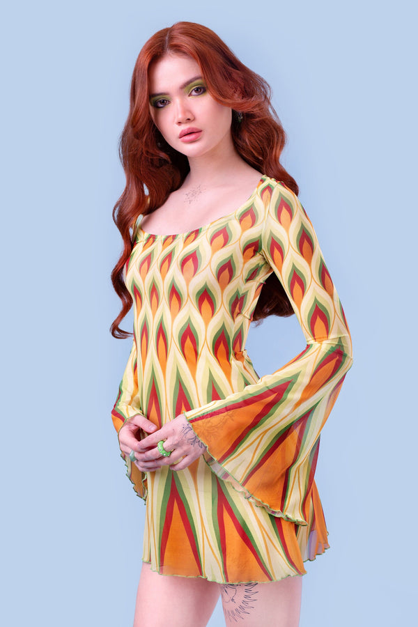 Mellow Mesh Mini Kleid