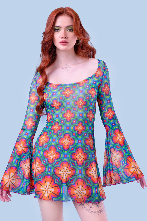 Instant Crush Mesh Mini Kleid