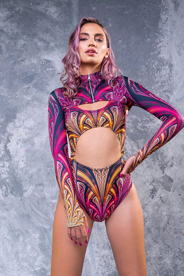 4D Flare Shrug 2-teiliger Bodysuit