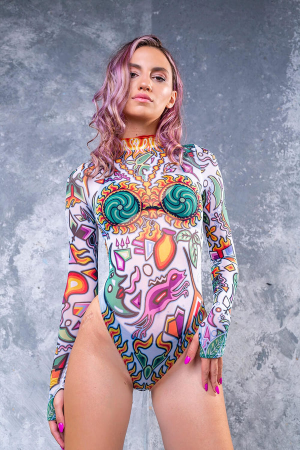 Beduinen Weißes Mesh-Body