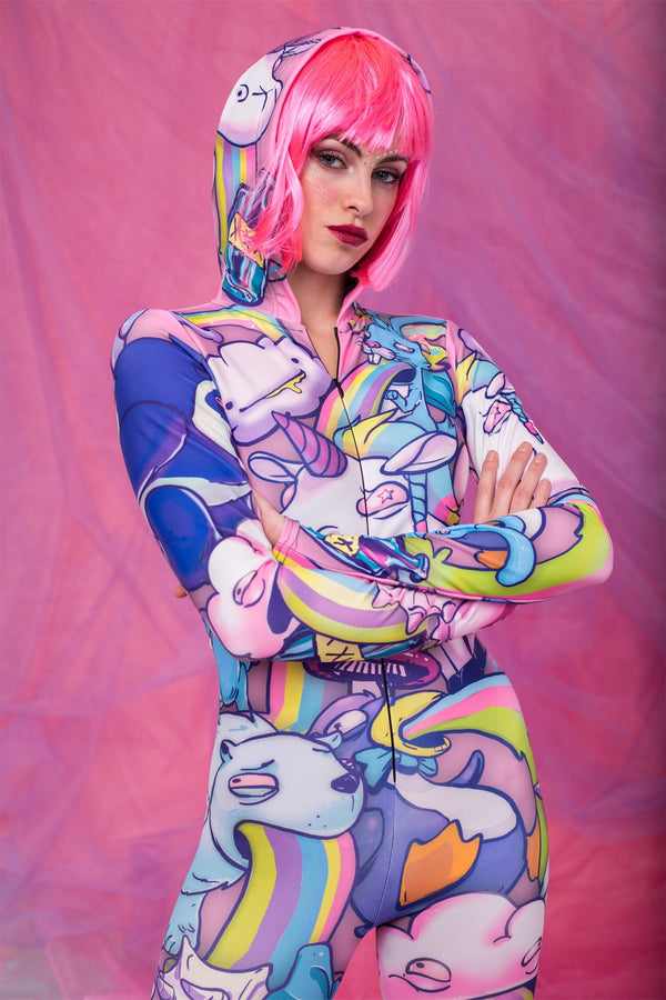 Sick Of You Fit Onesie (Pink)