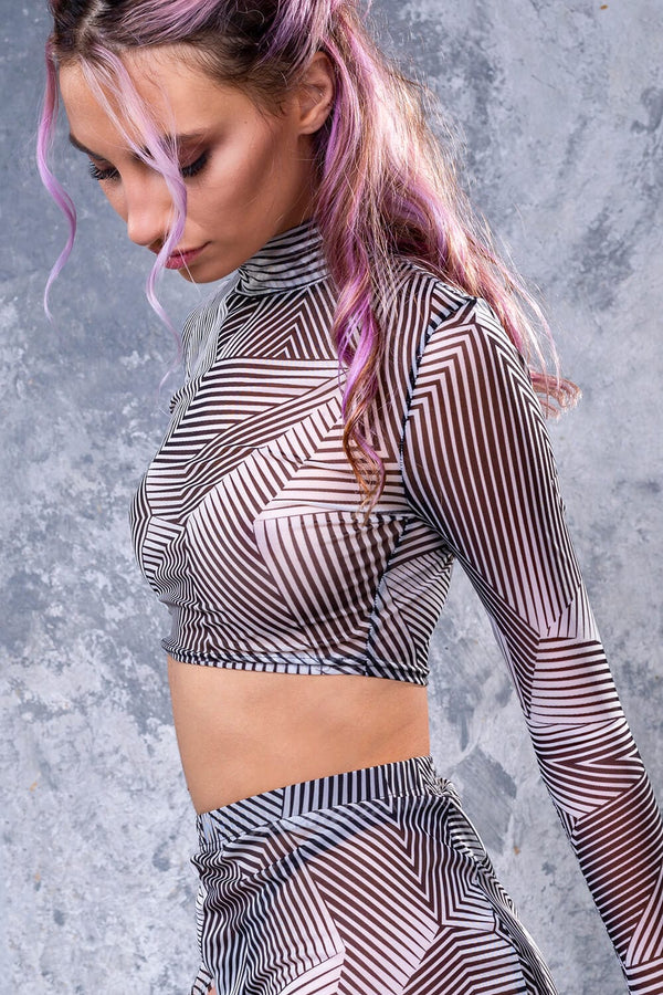 Minimal Mesh Ärmelloses Top