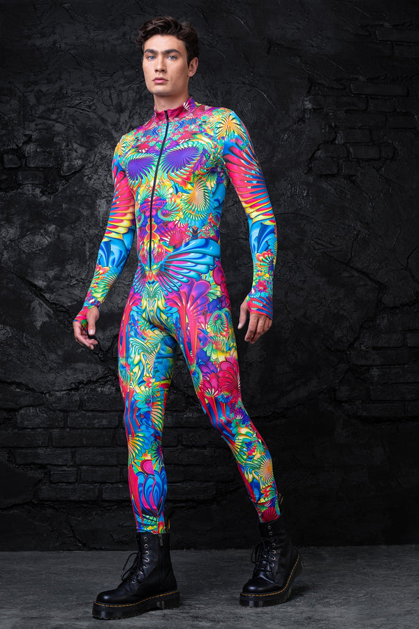 Kaleidoskopischer Bloom Herren-Kostüm