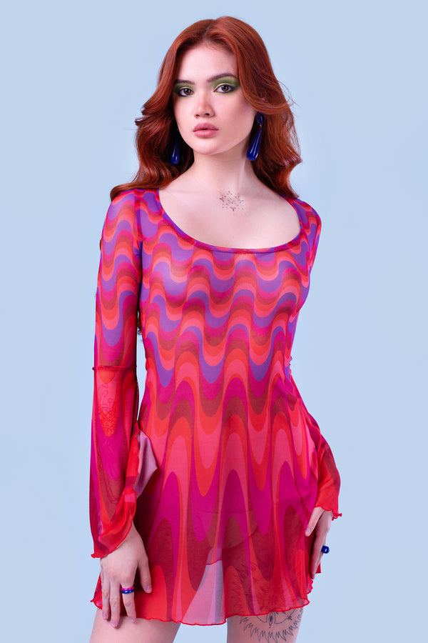 Flo' Mesh Mini Kleid