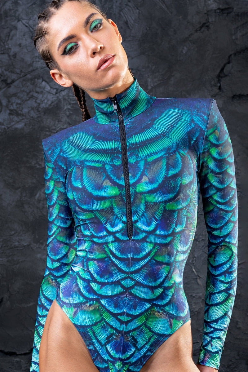 Mystic Peacock Serious Bodysuit – BADINKA