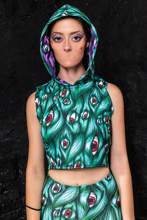 Ich sehe dich grünes Kapuzenoberteil