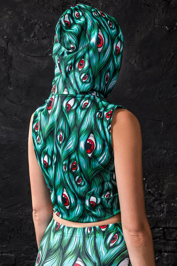 Ich sehe dich grünes Kapuzenoberteil