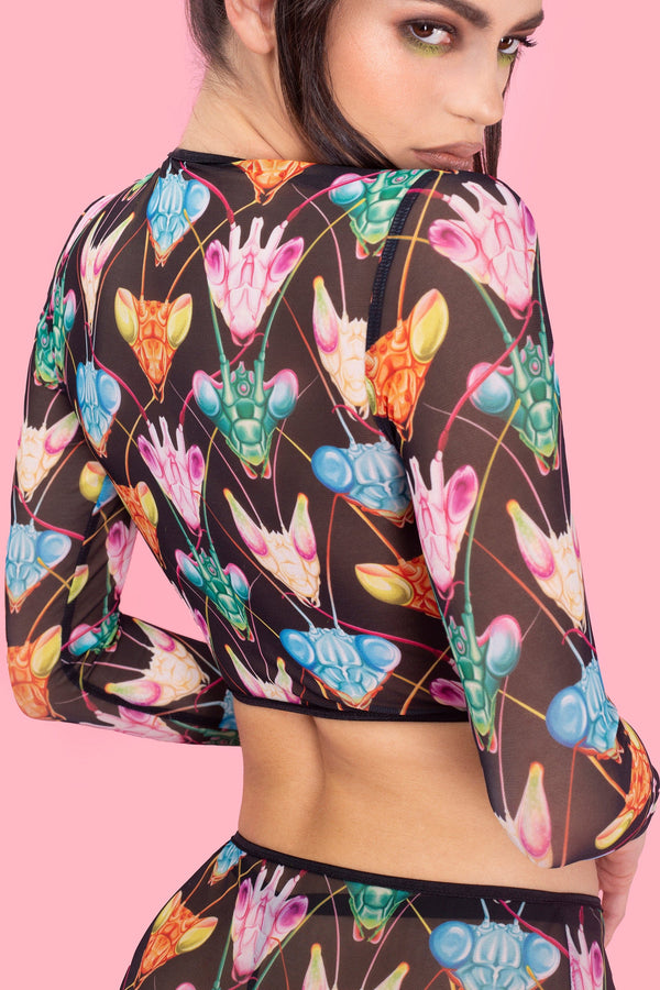 Maneater Mesh Cutout Top