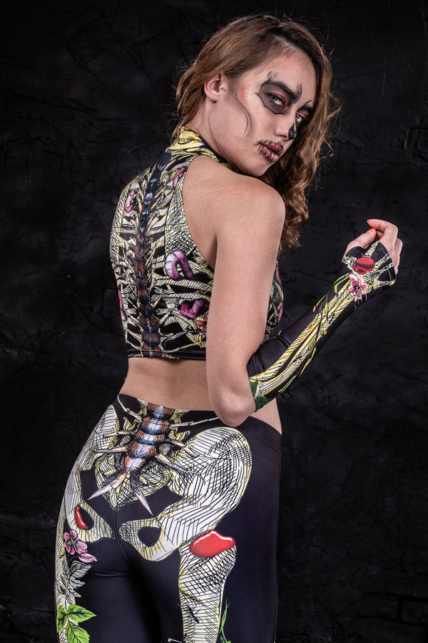 Earth Skeleton Fit Top SET