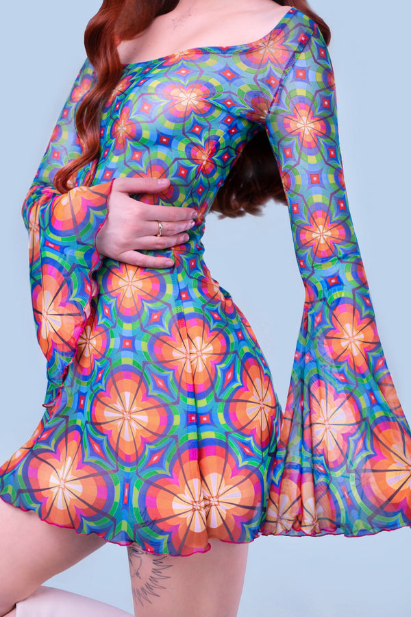 Instant Crush Mesh Mini Kleid