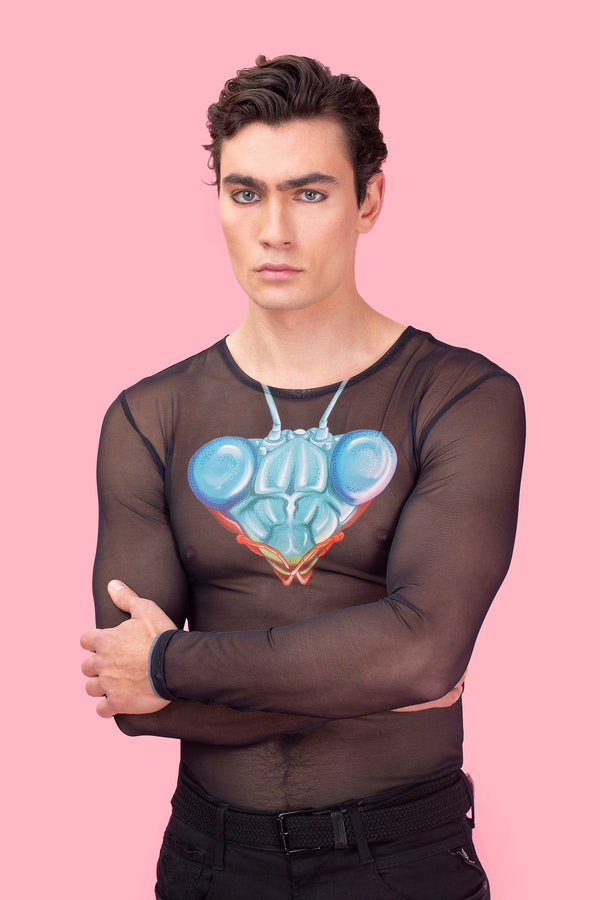 Hierodula Herren Mesh Top