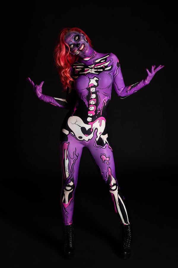 Lila Pop-Art-Kostüm